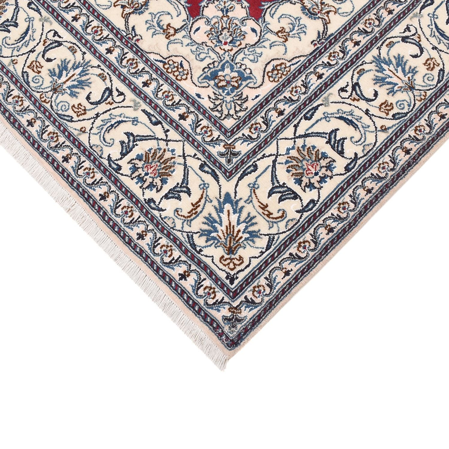 Tapis persan - Nain - 292 x 202 cm - rouge