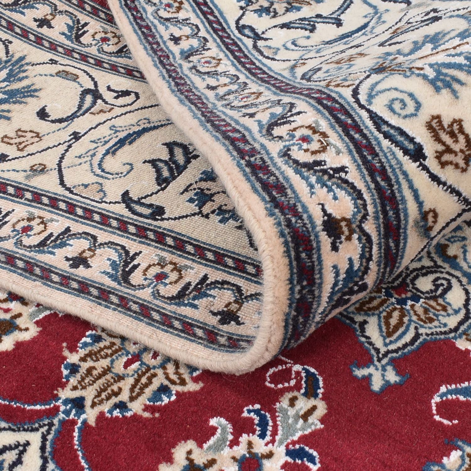 Tapis persan - Nain - 292 x 202 cm - rouge