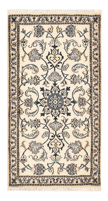 Tapis persan - Nain - 139 x 73 cm - crème