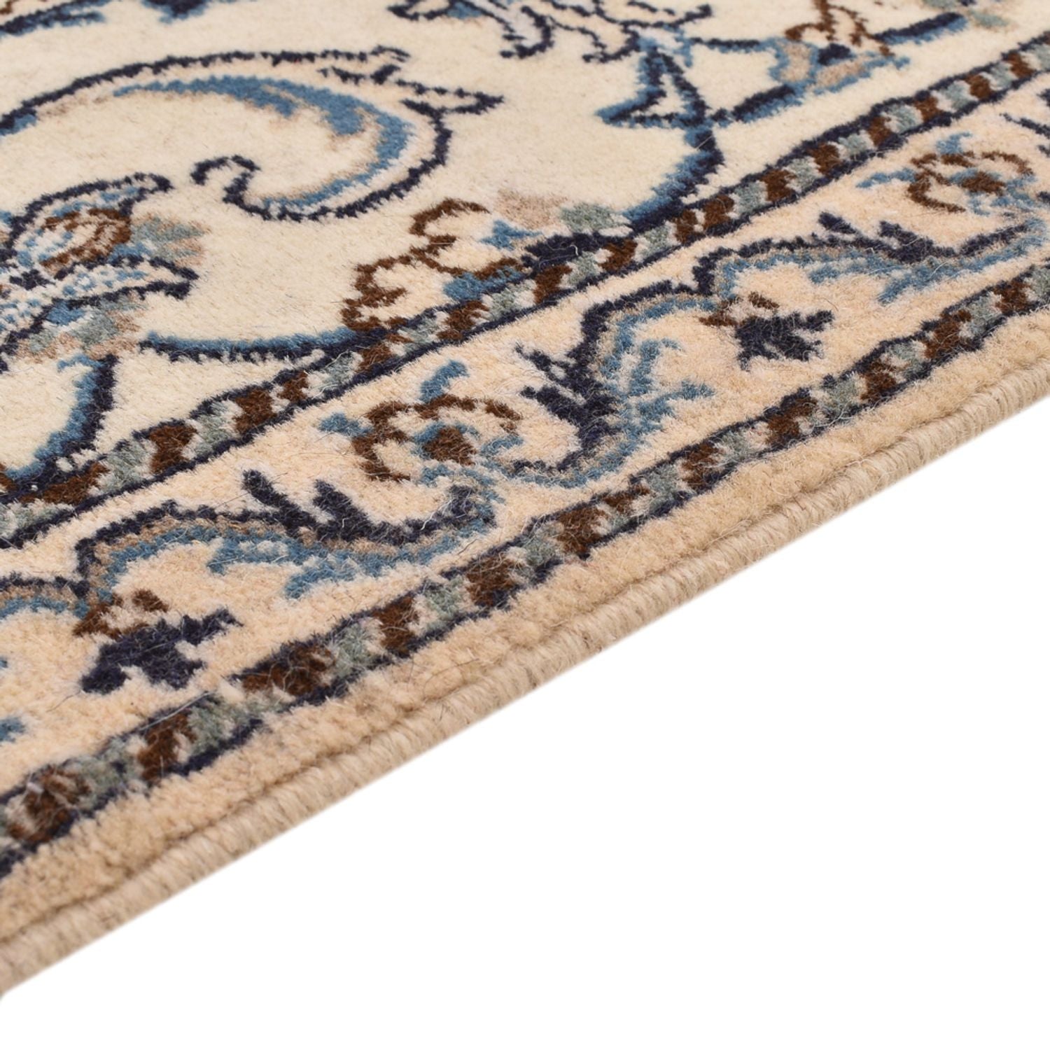Tapis persan - Nain - 139 x 73 cm - crème