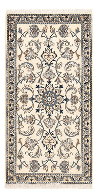 Tapis persan - Nain - 133 x 69 cm - crème