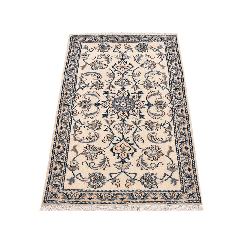 Tapis persan - Nain - 133 x 69 cm - crème