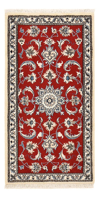 Tapis persan - Nain - 139 x 71 cm - rouge