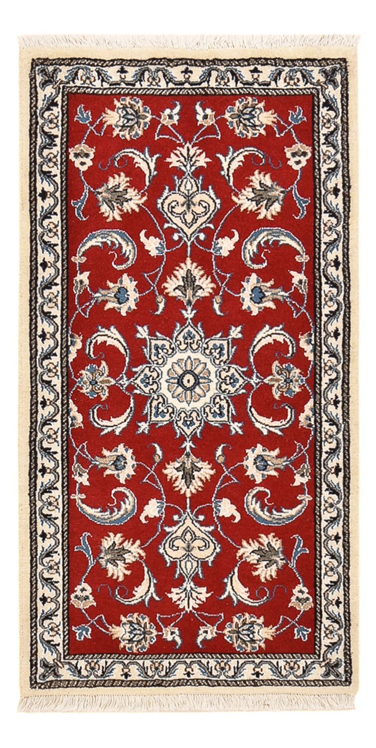 Tapis persan - Nain - 139 x 71 cm - rouge