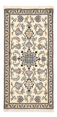 Tapis persan - Nain - 139 x 69 cm - crème