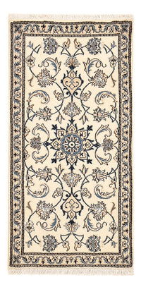 Tapis persan - Nain - 139 x 69 cm - crème