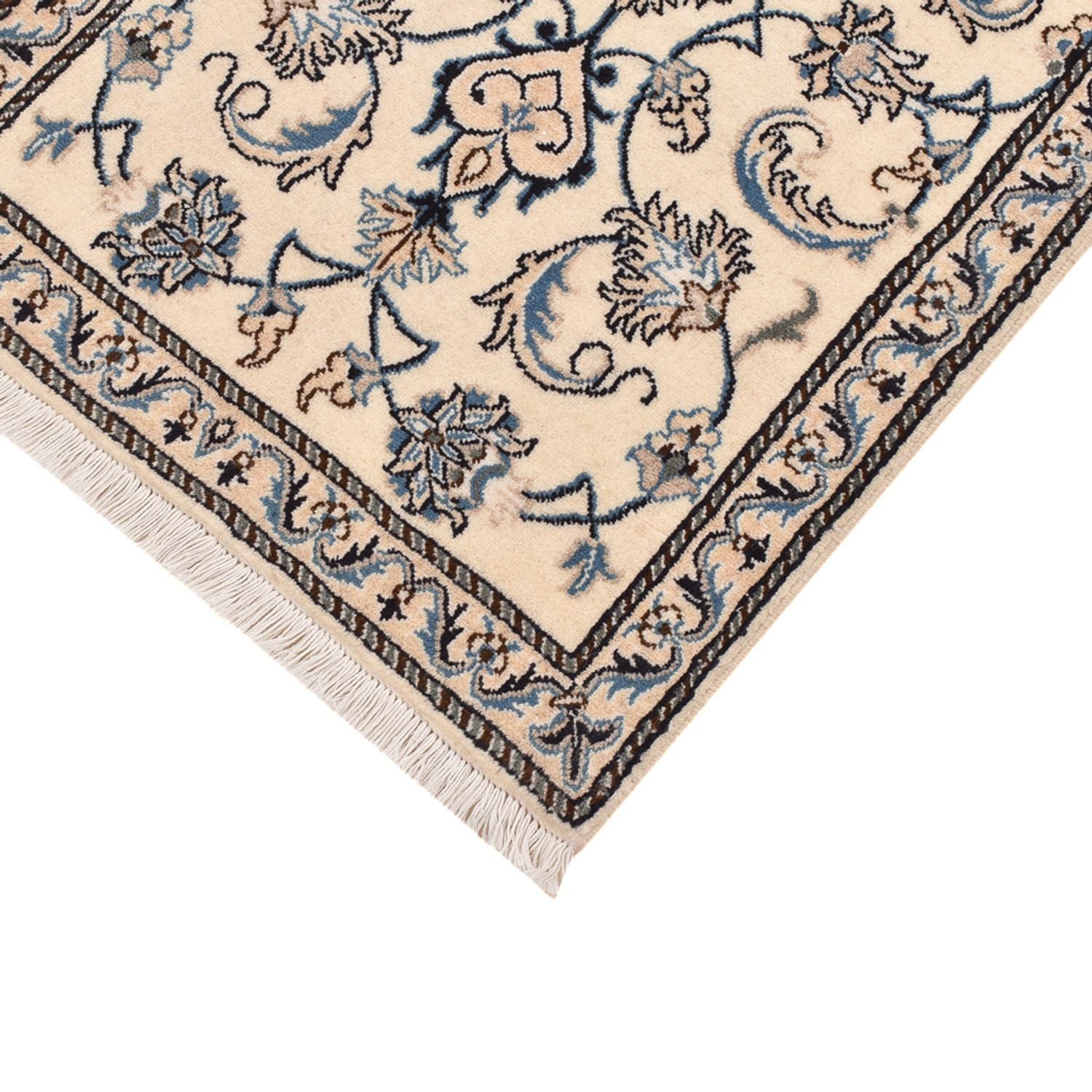 Tapis persan - Nain - 139 x 69 cm - crème