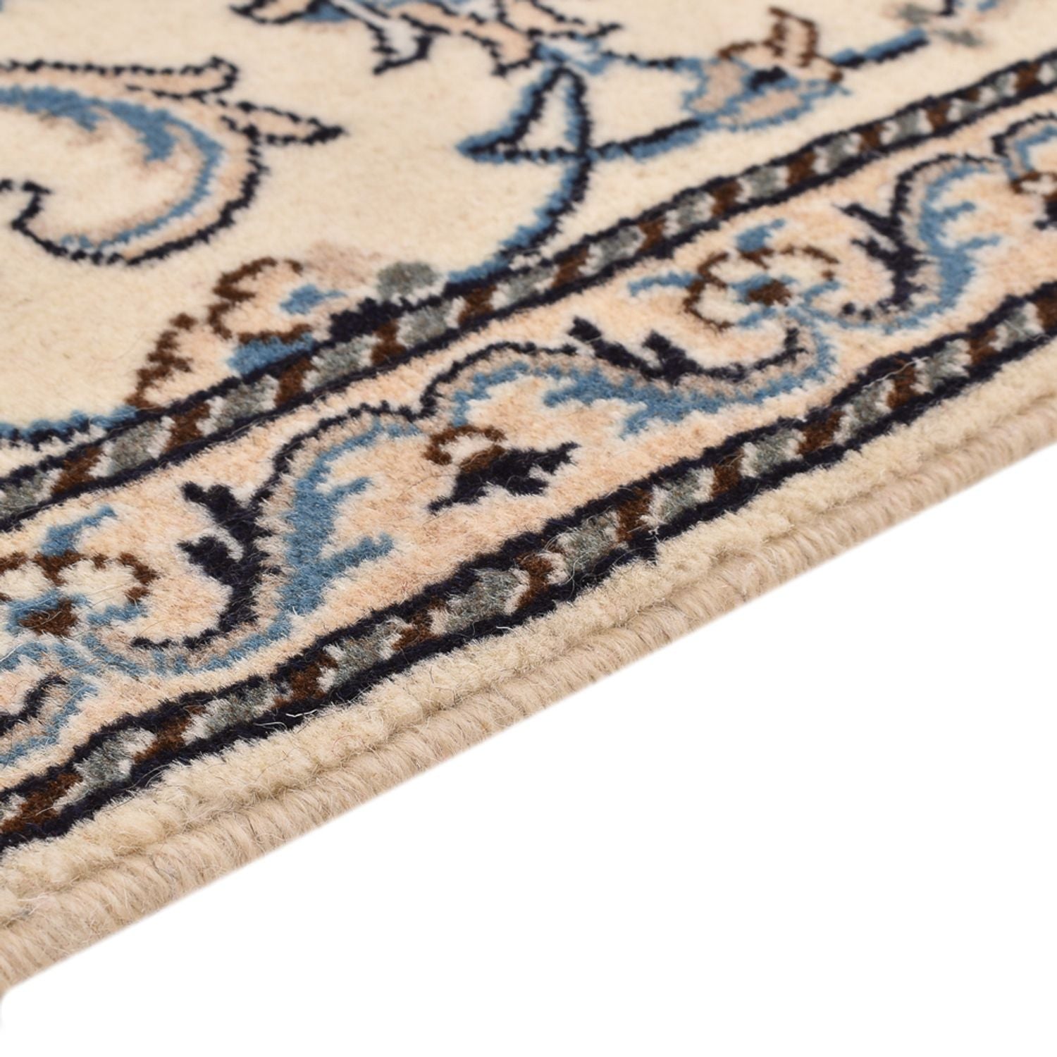 Tapis persan - Nain - 139 x 69 cm - crème