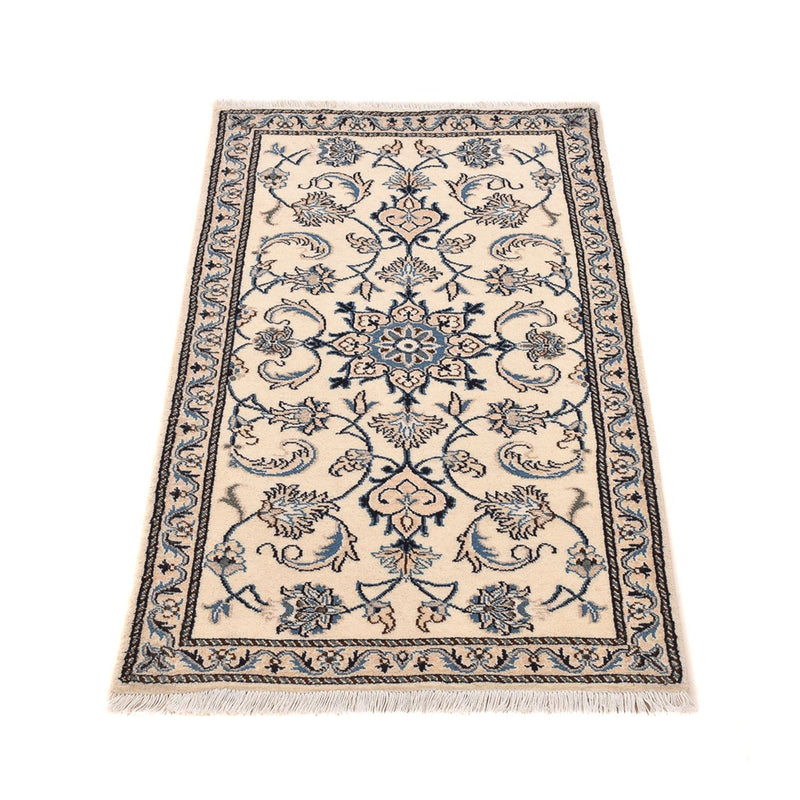 Tapis persan - Nain - 139 x 69 cm - crème