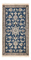 Tapis persan - Nain - 133 x 70 cm - bleu pétrole