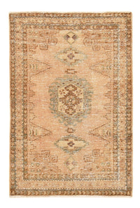 Tapis vintage - 158 x 107 cm - beige foncé