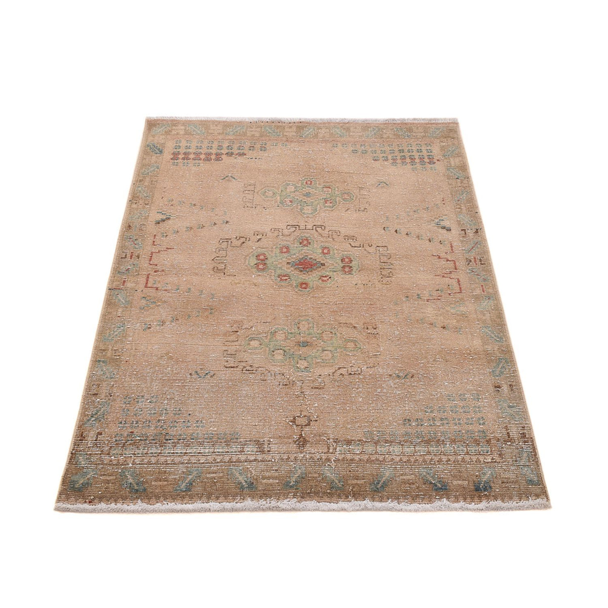Tapis vintage - 152 x 103 cm - beige foncé