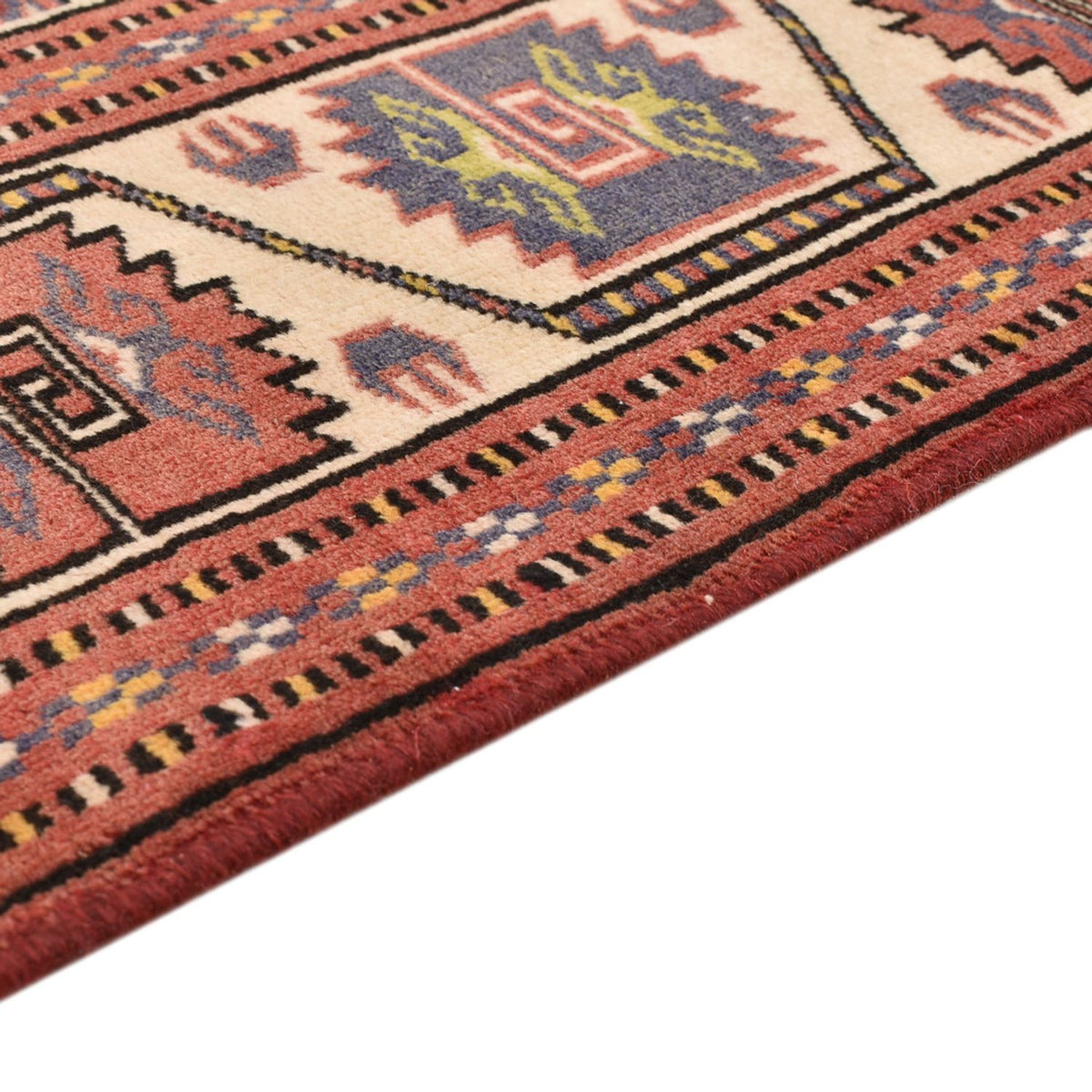 Tapis Turkaman - 120 x 92 cm - rouge clair
