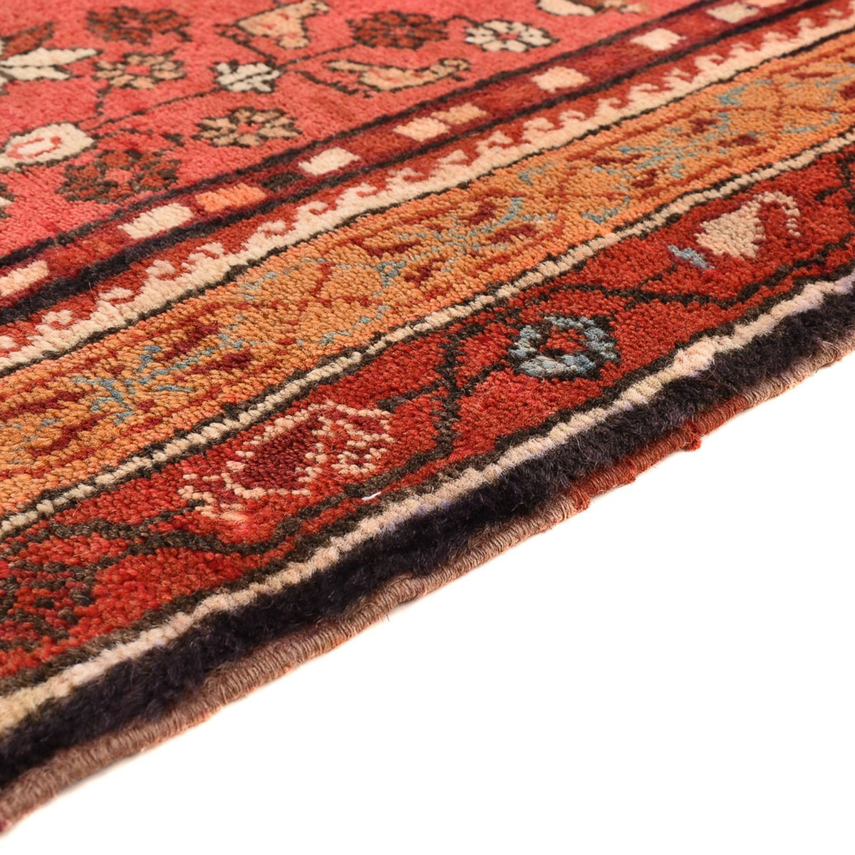 Tapis de couloir Tapis persan - Nomadic - 254 x 80 cm - rouge
