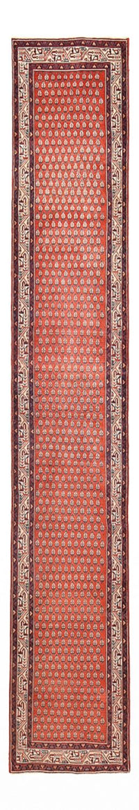 Tapis de couloir Tapis persan - Mir - 462 x 77 cm - rouille