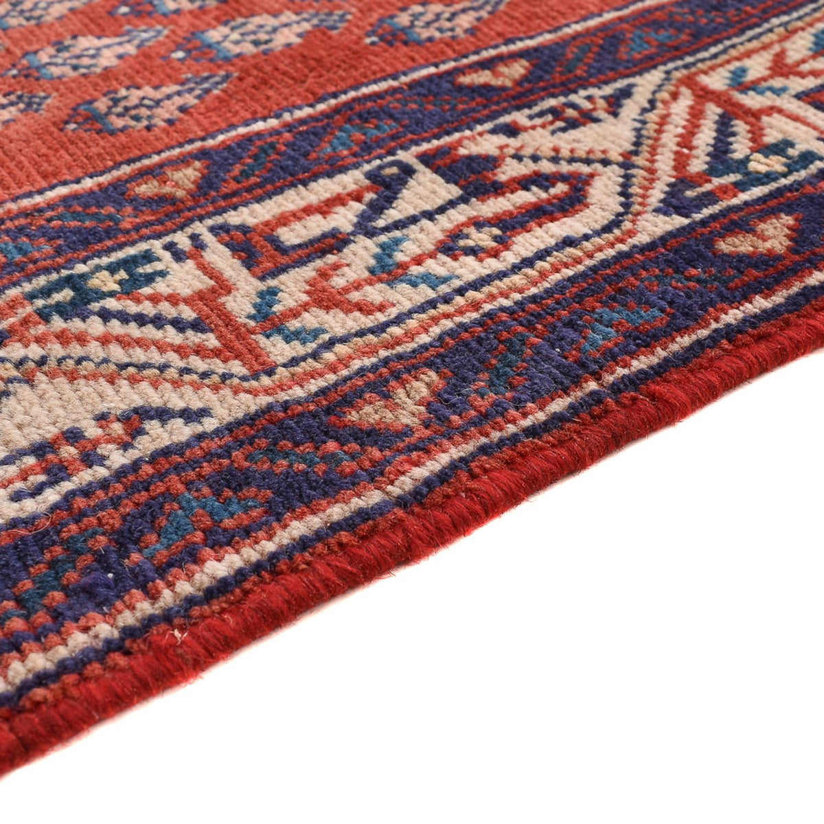 Tapis de couloir Tapis persan - Mir - 462 x 77 cm - rouille