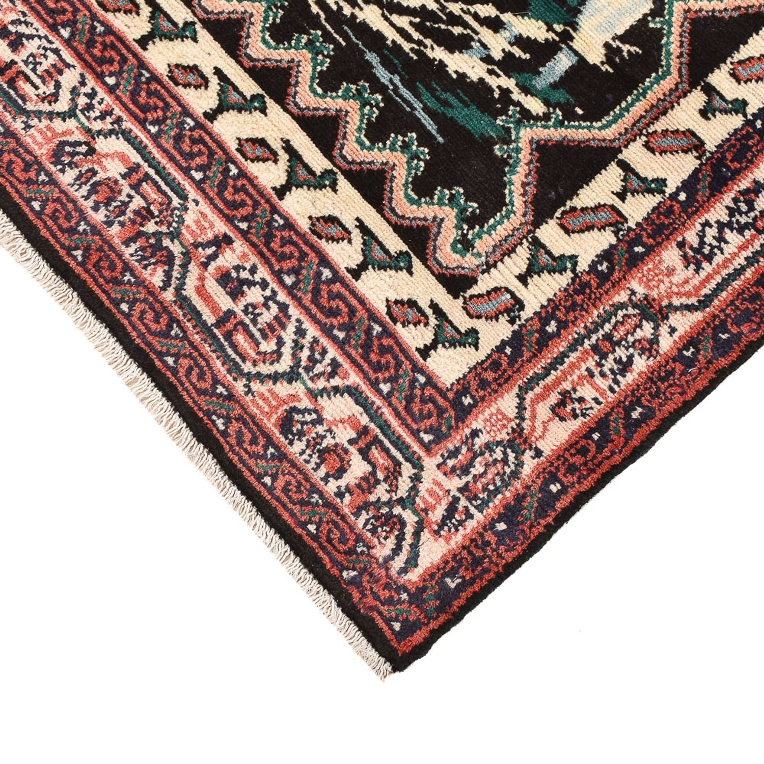 Tapis persan - Nomadic carré  - 118 x 101 cm - multicolore