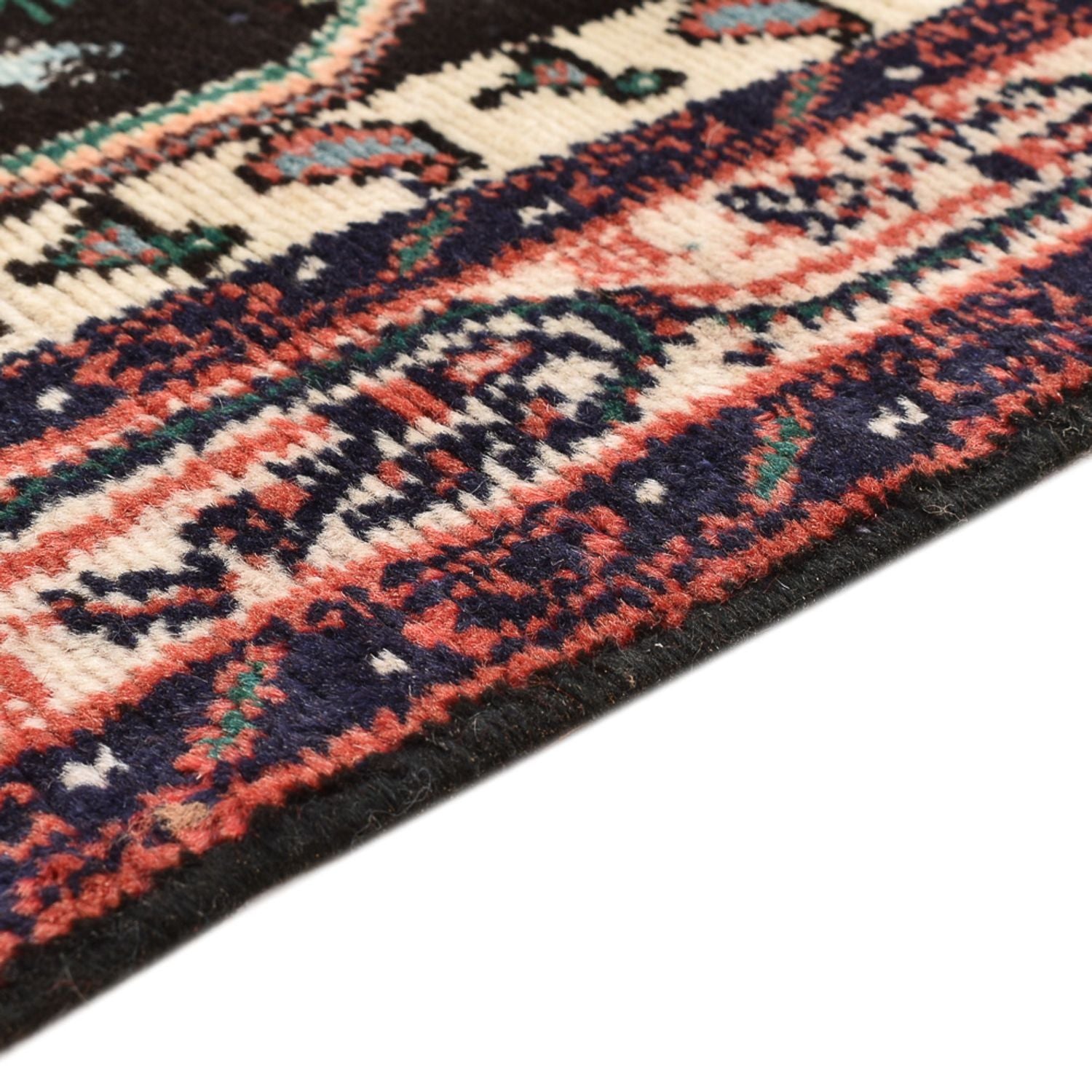 Tapis persan - Nomadic carré  - 118 x 101 cm - multicolore