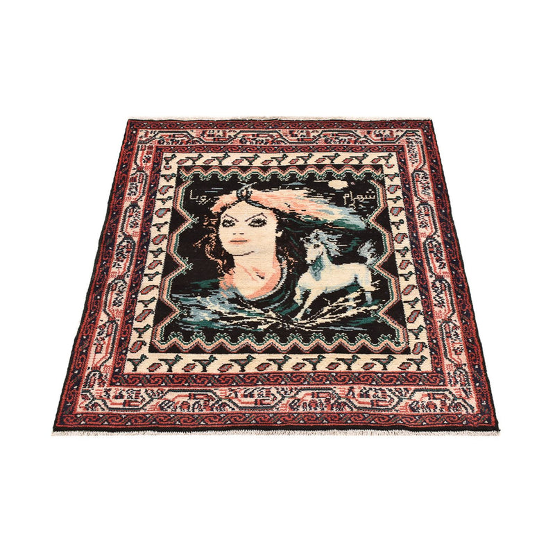 Tapis persan - Nomadic carré  - 118 x 101 cm - multicolore