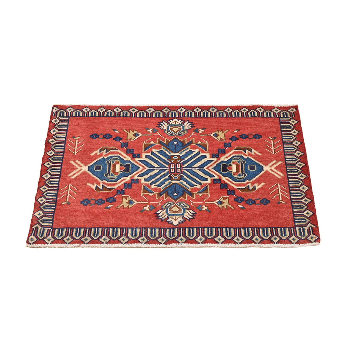 Tapis persan - Nomadic - 93 x 57 cm - rouge
