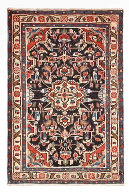 Tapis persan - Nomadic - 96 x 65 cm - bleu foncé