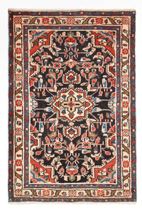 Tapis persan - Nomadic - 96 x 65 cm - bleu foncé