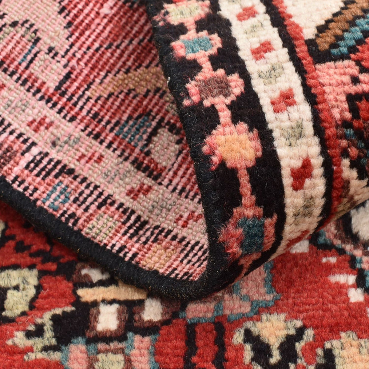 Tapis persan - Nomadic - 89 x 58 cm - rouge