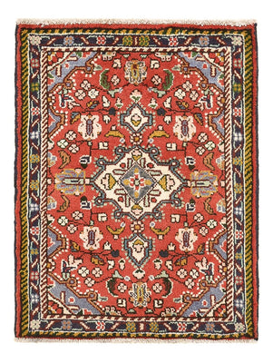 Tapis persan - Nomadic - 75 x 57 cm - rouge