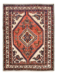 Tapis persan - Nomadic - 92 x 68 cm - rouge clair