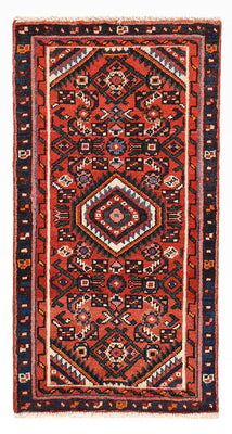 Tapis persan - Nomadic - 93 x 49 cm - rouge foncé