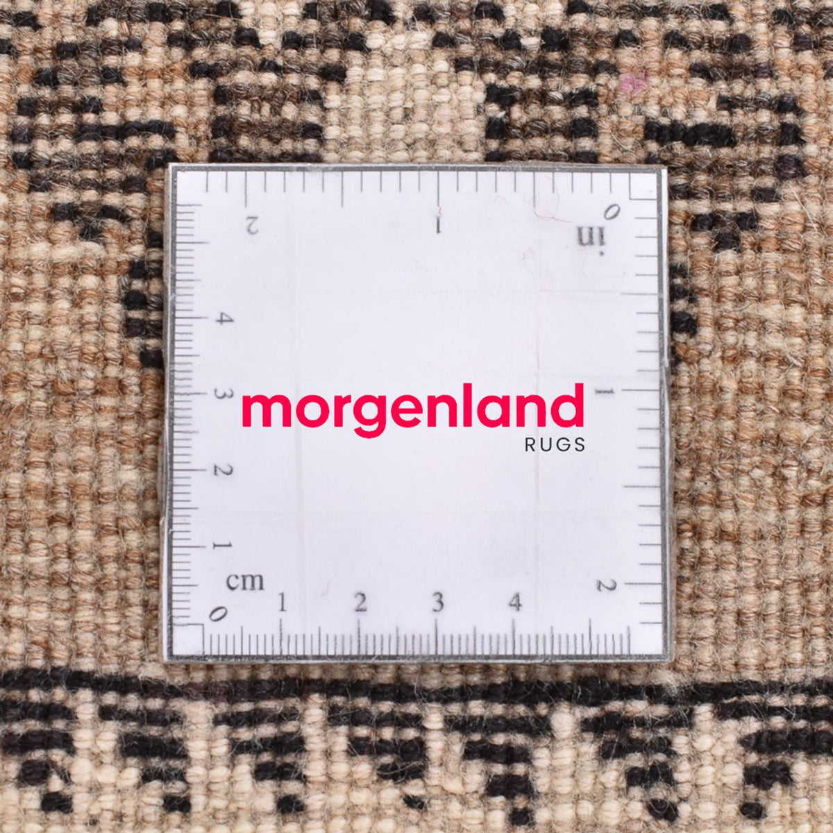 Tapis persan - Nomadic - 56 x 53 cm - beige clair