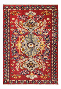 Tapis persan - Nomadic - 91 x 62 cm - rouge