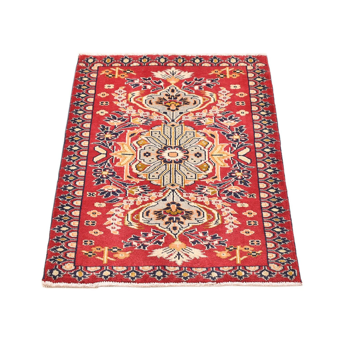 Tapis persan - Nomadic - 91 x 62 cm - rouge