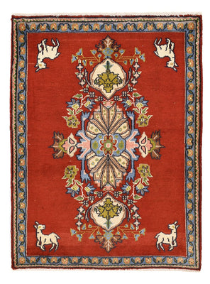 Tapis persan - Nomadic - 82 x 62 cm - rouge