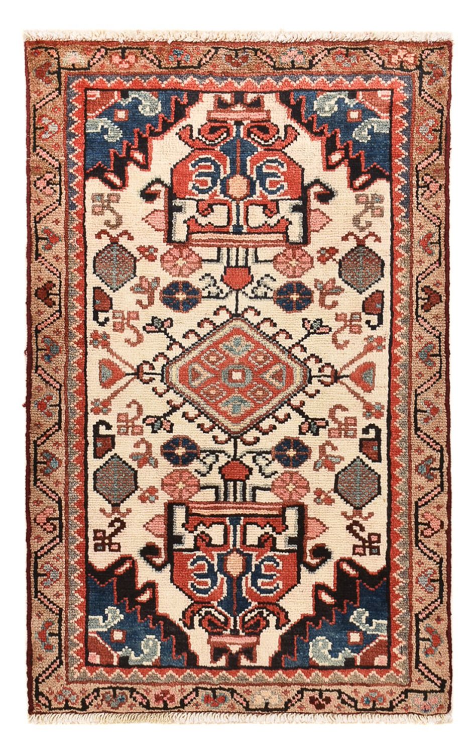 Tapis persan - Nomadic - 90 x 55 cm - multicolore
