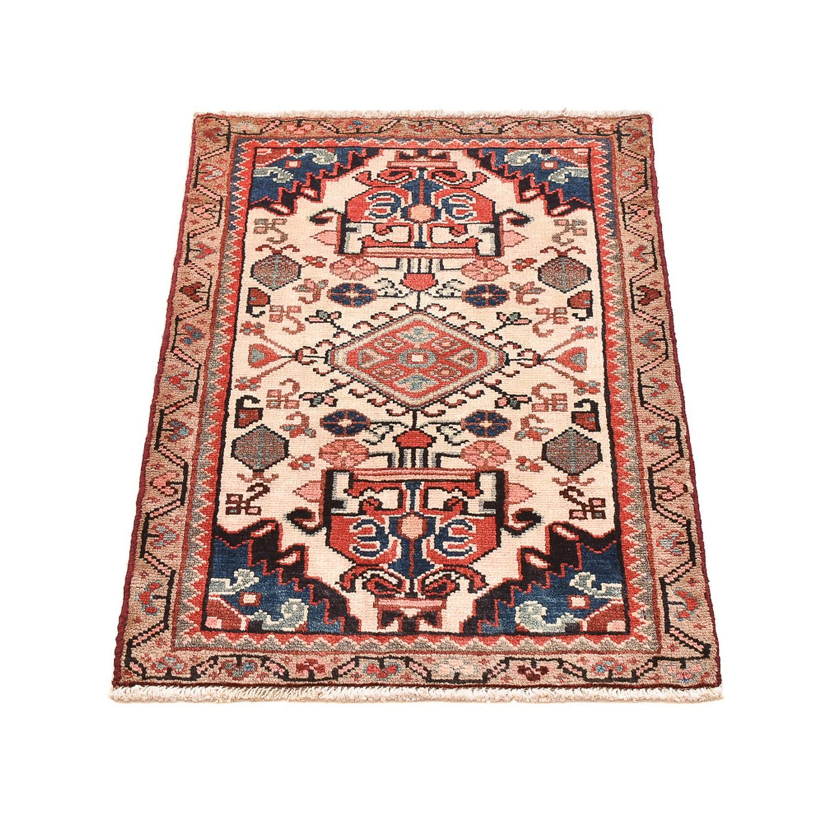 Tapis persan - Nomadic - 90 x 55 cm - multicolore