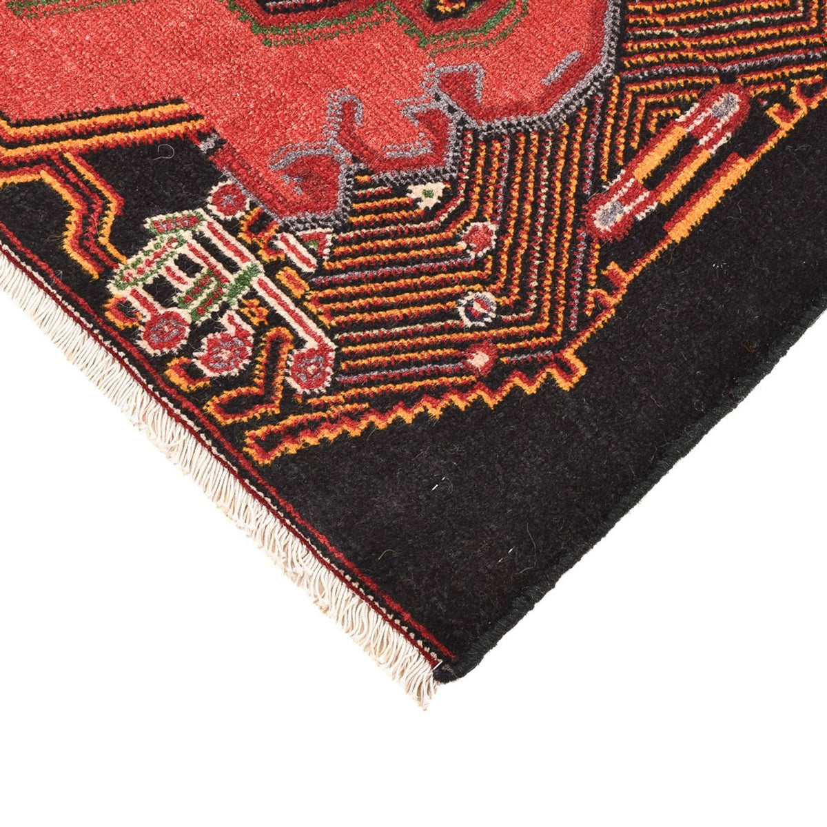 Tapis persan - Nomadic - 70 x 47 cm - rouge
