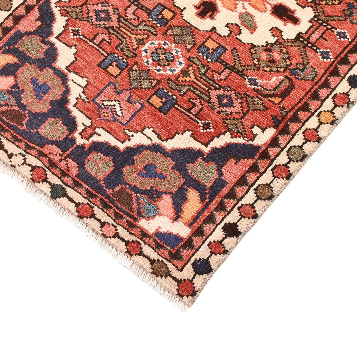 Tapis persan - Nomadic - 84 x 56 cm - rouille