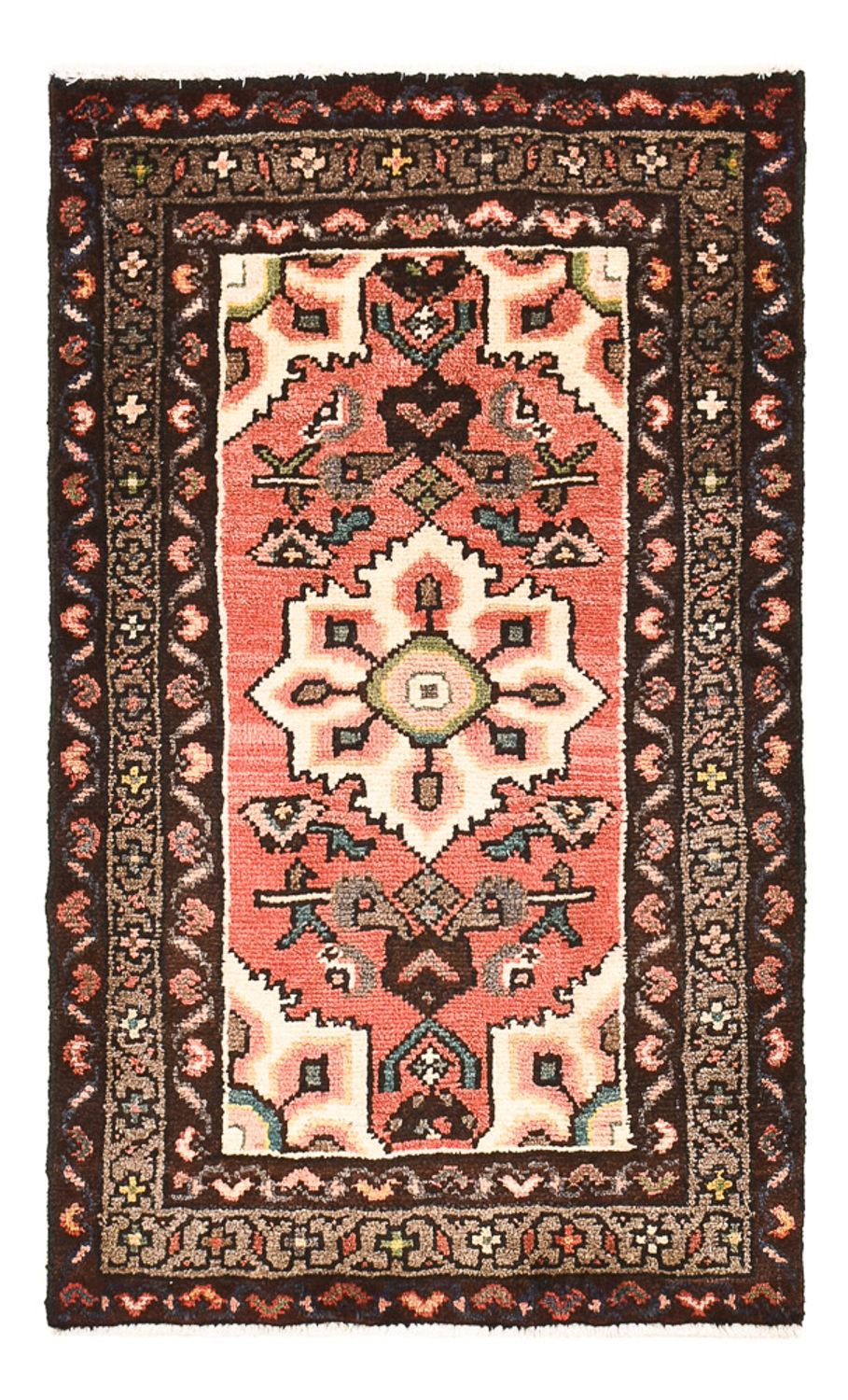 Tapis persan - Nomadic - 87 x 53 cm - rouge clair