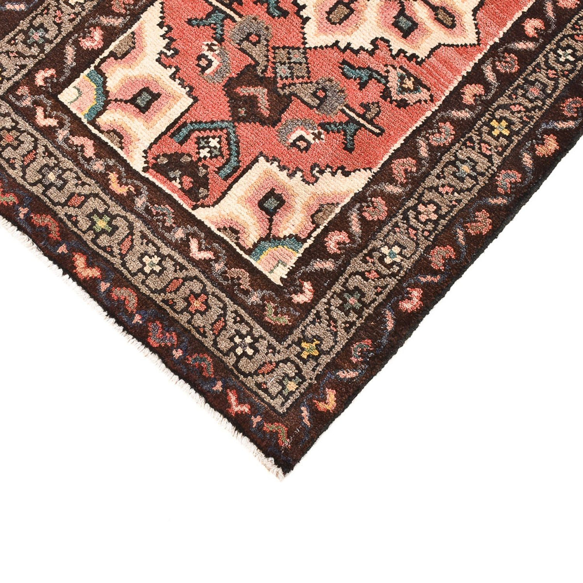 Tapis persan - Nomadic - 87 x 53 cm - rouge clair
