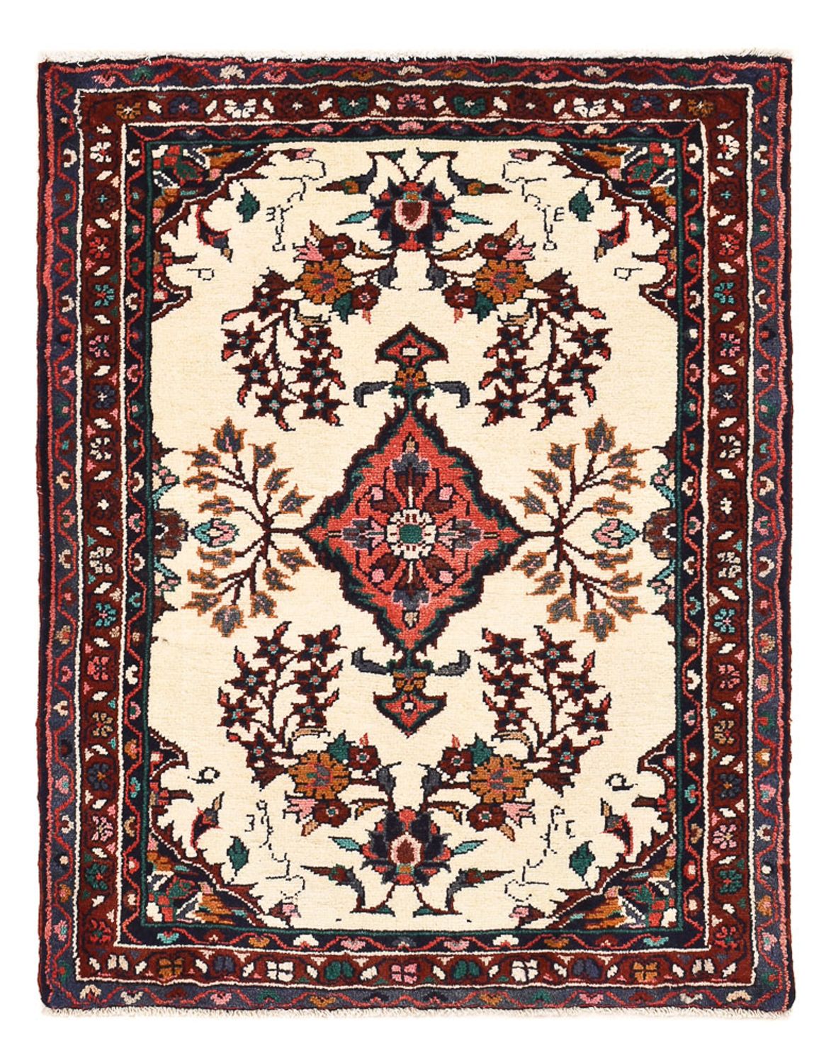 Tapis persan - Nomadic - 93 x 71 cm - multicolore