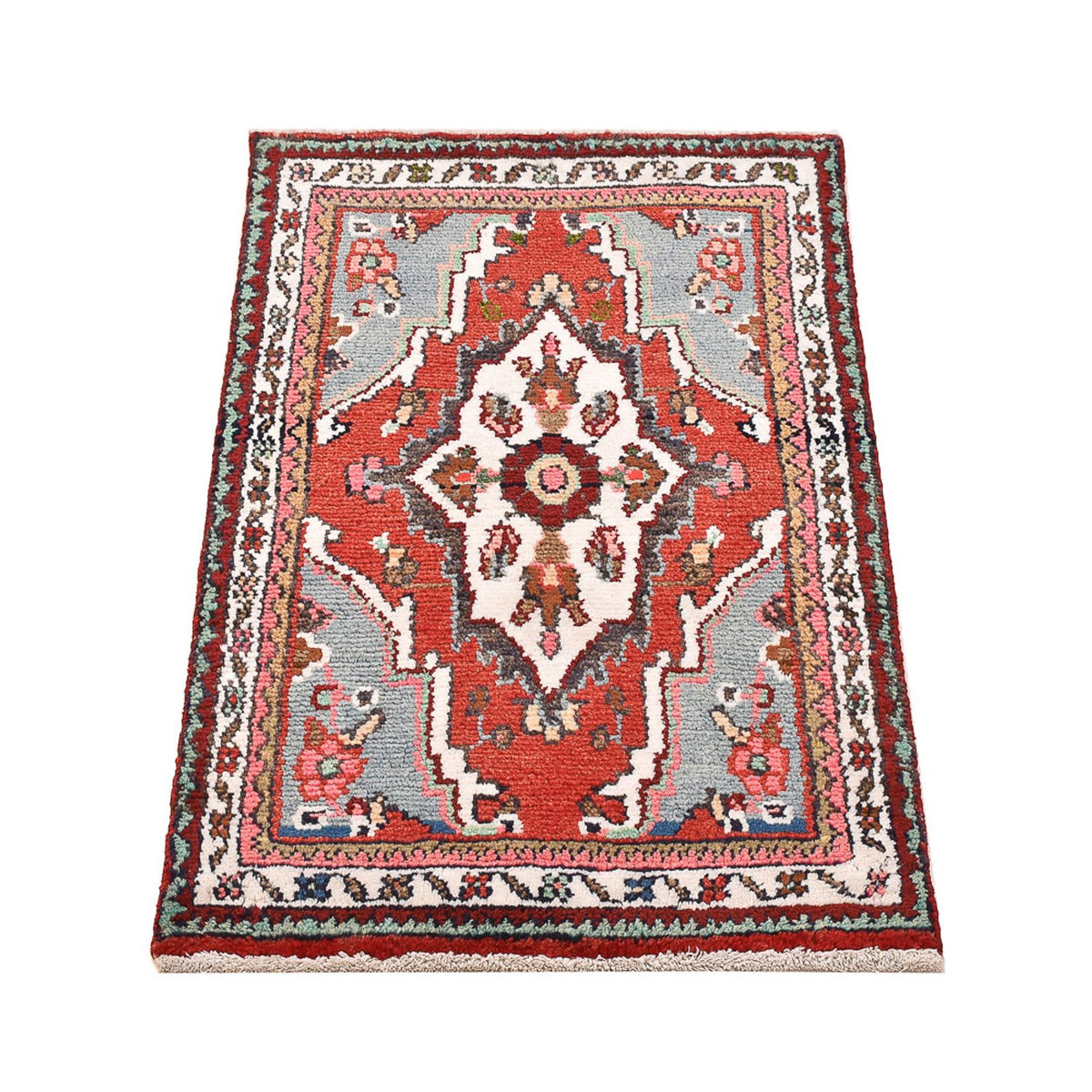 Tapis persan - Nomadic - 90 x 58 cm - rouge