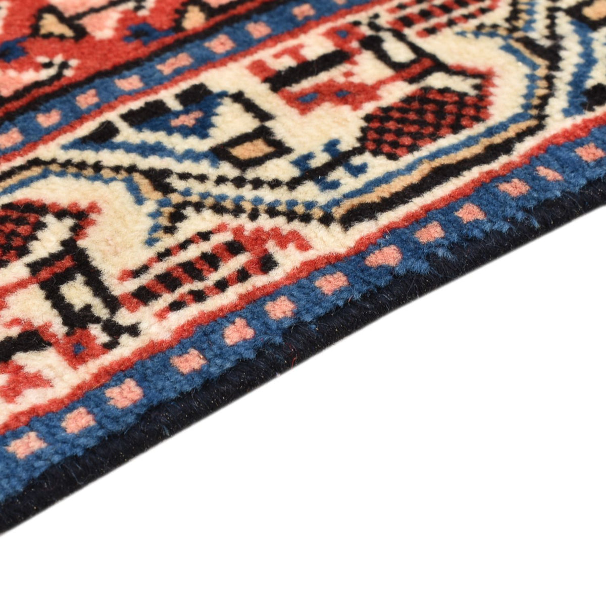 Tapis persan - Nomadic - 70 x 60 cm - rouge