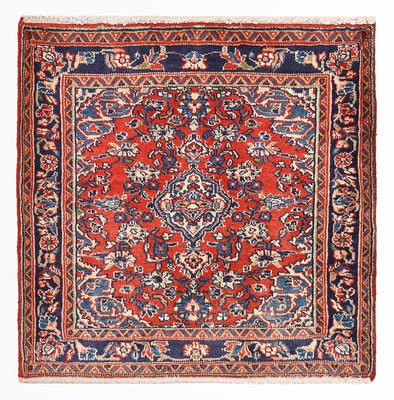 Tapis persan - Nomadic carré  - 67 x 67 cm - rouge