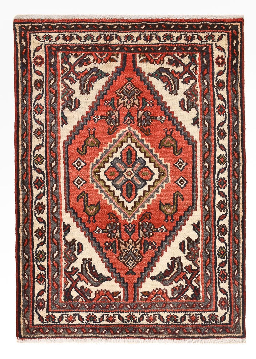 Tapis persan - Nomadic - 96 x 70 cm - rouge