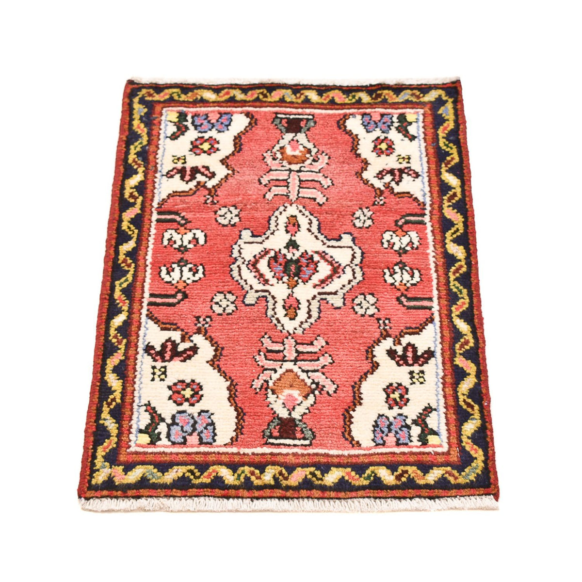 Tapis persan - Nomadic carré  - 65 x 65 cm - rouge