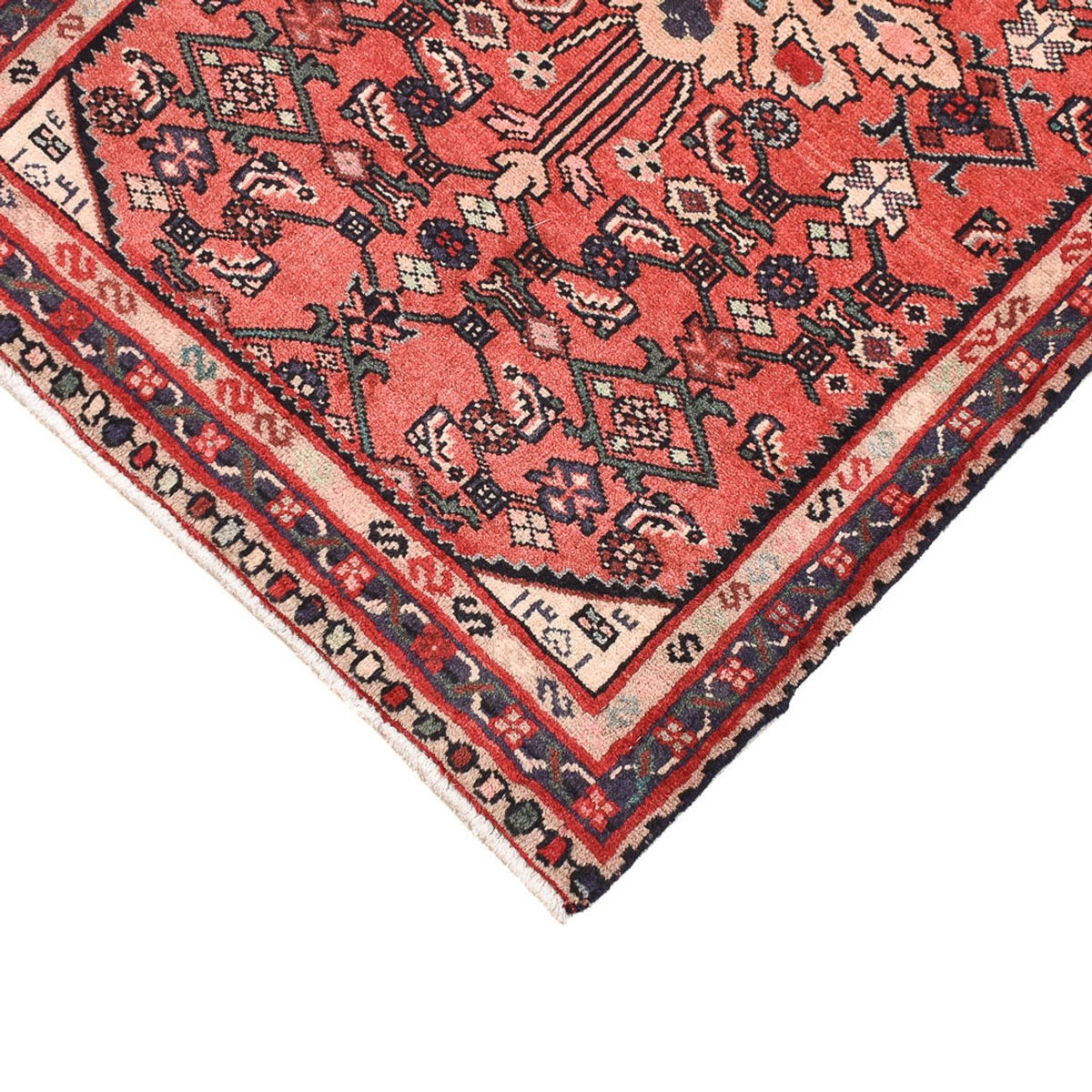 Tapis persan - Nomadic - 88 x 62 cm - rouge