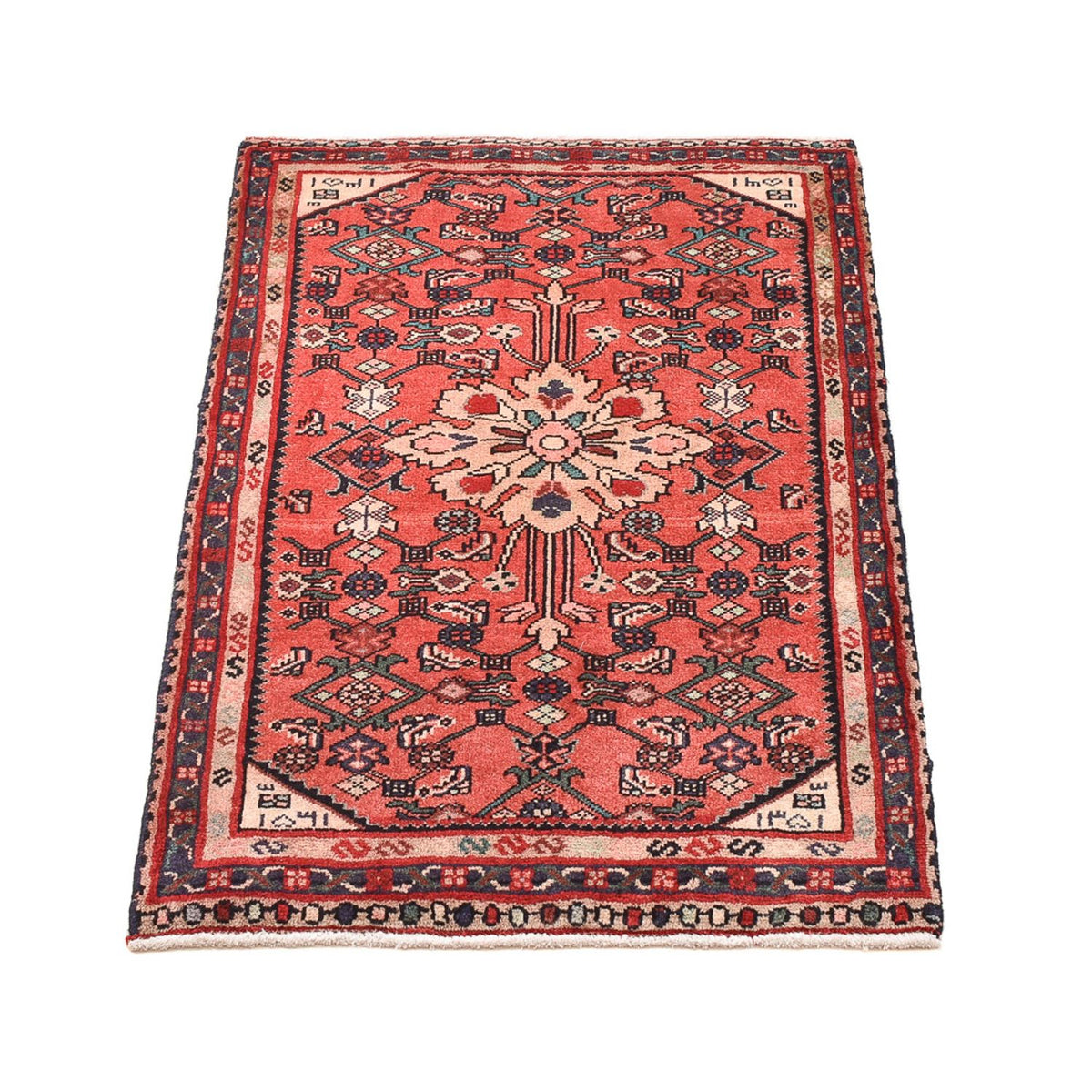 Tapis persan - Nomadic - 88 x 62 cm - rouge