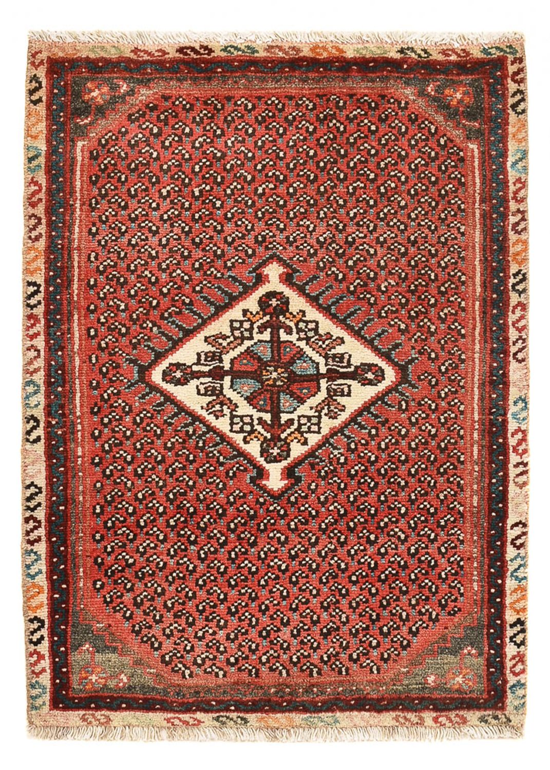 Tapis persan - Nomadic - 81 x 61 cm - rouille