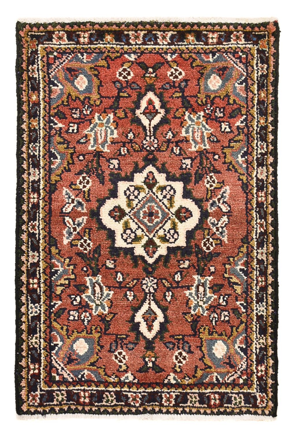 Tapis persan - Nomadic - 85 x 58 cm - rouge clair